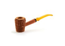 Let Freedom Ring Corn Cob Pipe - Rob Roy - Bent