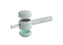 White Rhino Glow-in-the-Dark Handpipe to Straw - Mint White