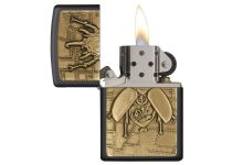 Zippo Steampunk Beetle Lighter Flame On